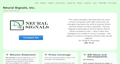 Desktop Screenshot of neuralsignals.com
