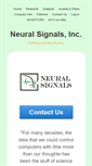 Mobile Screenshot of neuralsignals.com